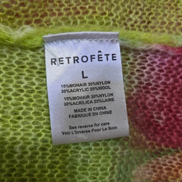 NWT Retrofete Fontelina Dress Lime Anthurium Swim Coverup Size L - Picture 8 of 13